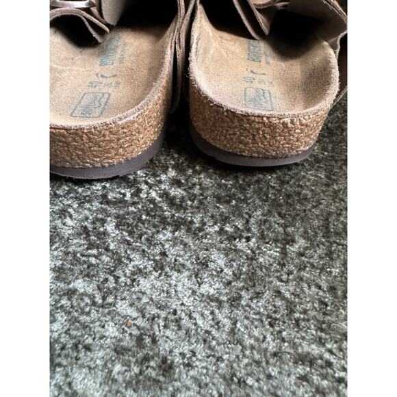 Size 9-9.5 (EU 40) - Birkenstock Boston Suede - Taupe - Womens - Picture 5 of 10